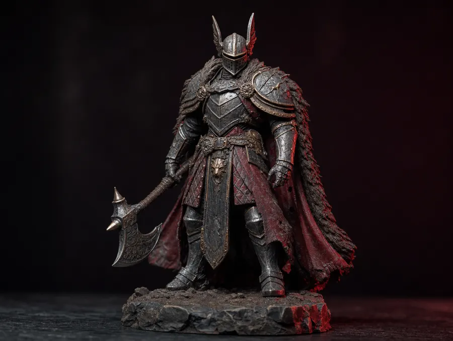 Figurine détaillée imprimée en résine